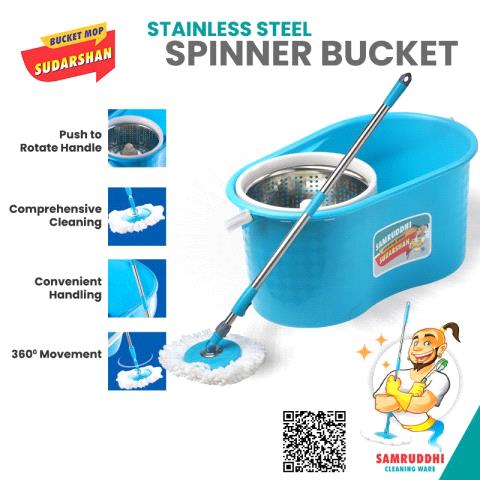 SUDARSHAN SPINNER BUCKET MOP SS 