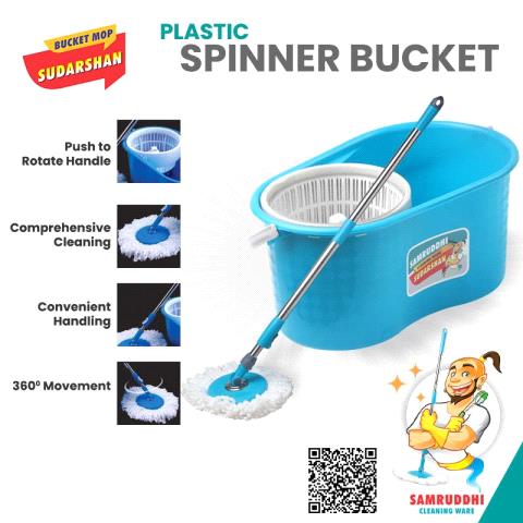 SUDARSHAN SPINNER BUCKET MOP PP 