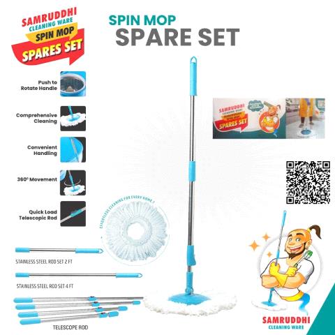 SPIN MOP SPARE SET & SS RODS 