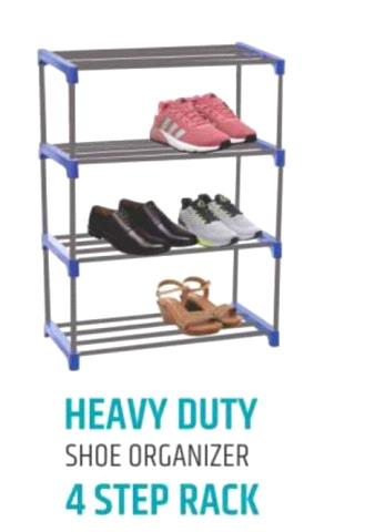 HEAVY DUTY SHOE ORGANIZER 4 STEP RACK 