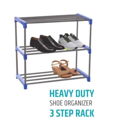 HEAVY DUTY SHOE ORGANIZER 3 STEP RACK 